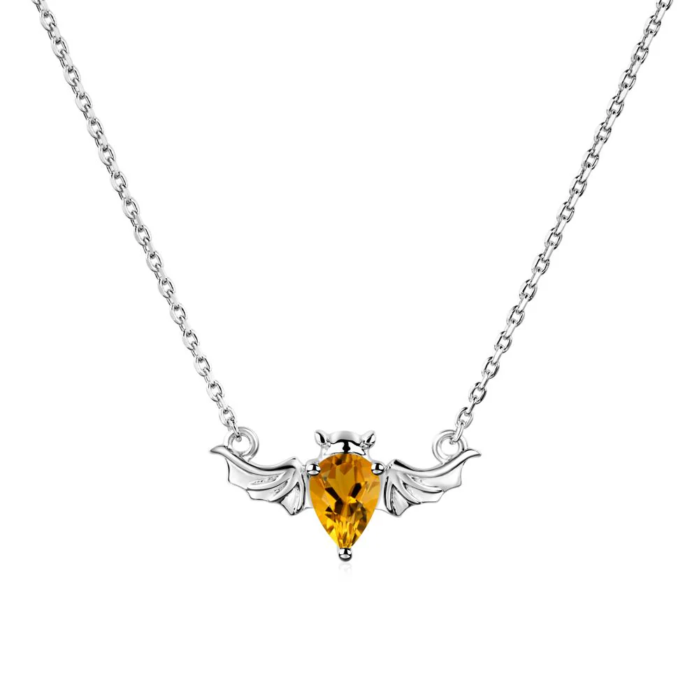 Citrine Bat Necklace - Image 5
