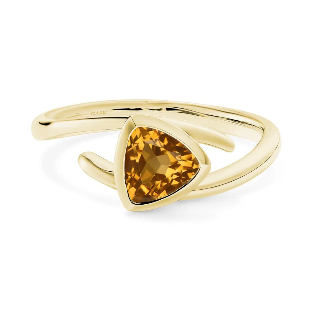 Bezel Set Citrine Ring - Image 2