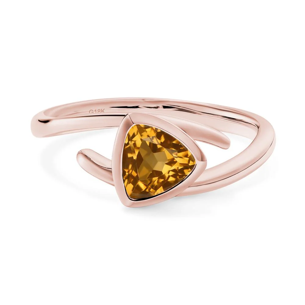 Bezel Set Citrine Ring - Image 3