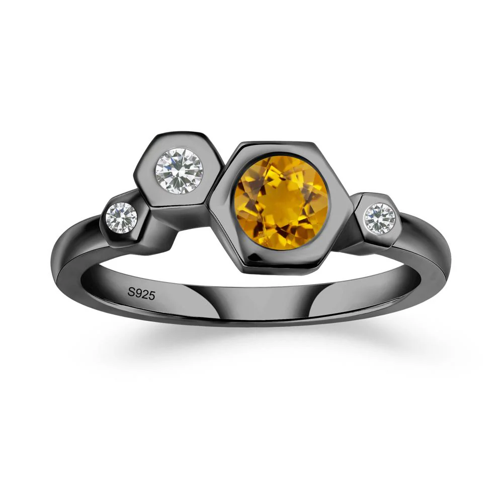 Citrine Constellation Engagement Ring - Image 2