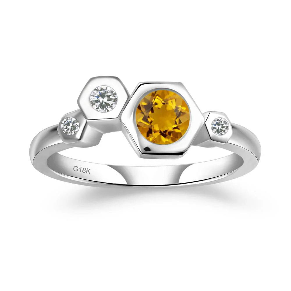 Citrine Constellation Engagement Ring - Image 6