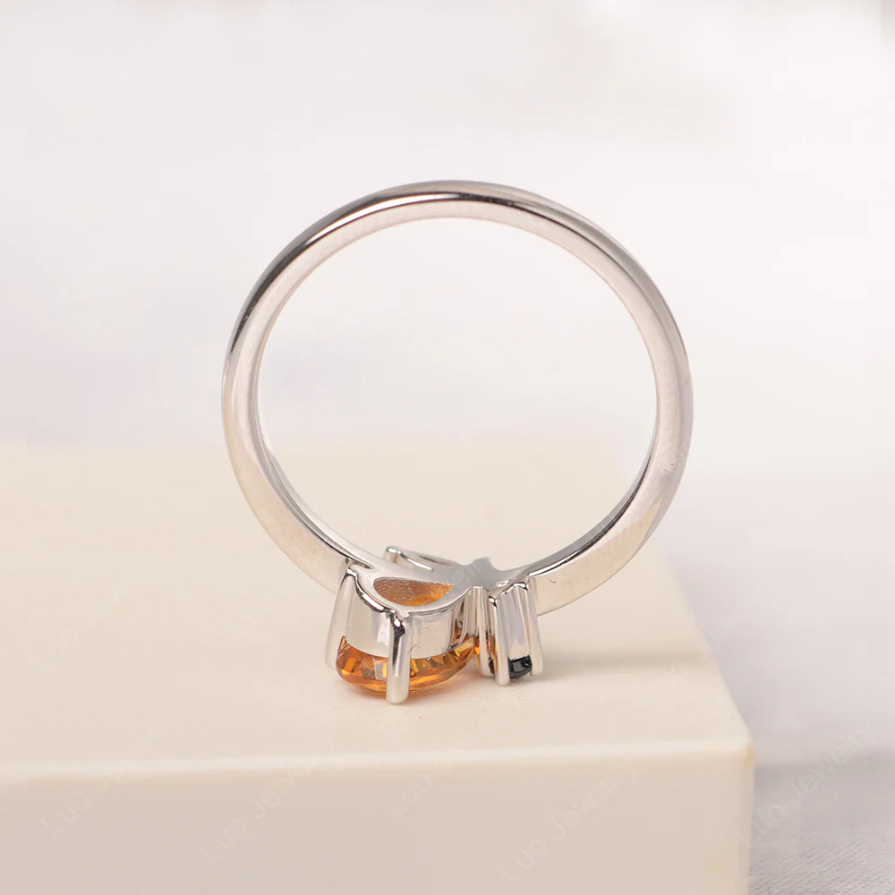 Citrine Bee Engagement Ring - Image 4