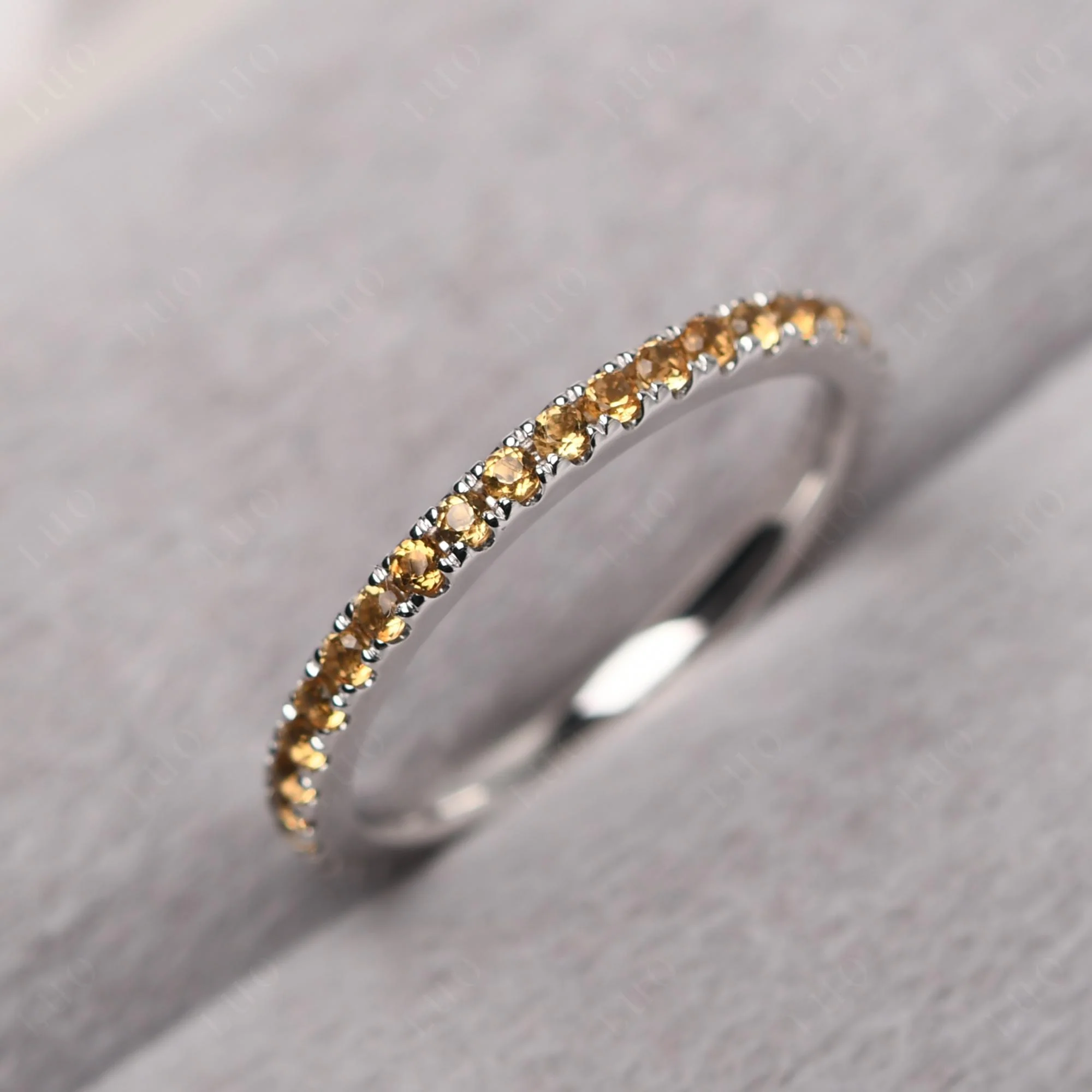 Citrine Eternity Wedding Ring - Image 10
