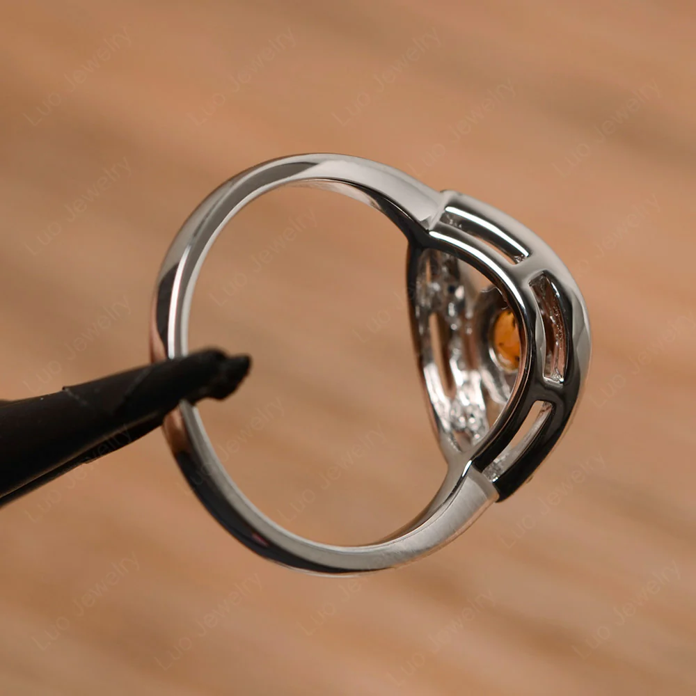 Citrine Evil Eye Ring - Image 3
