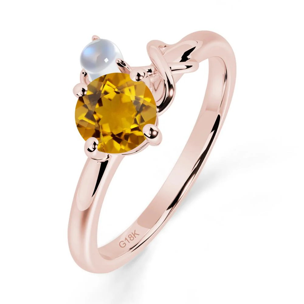 Citrine Infinity Symbol Ring - Image 4