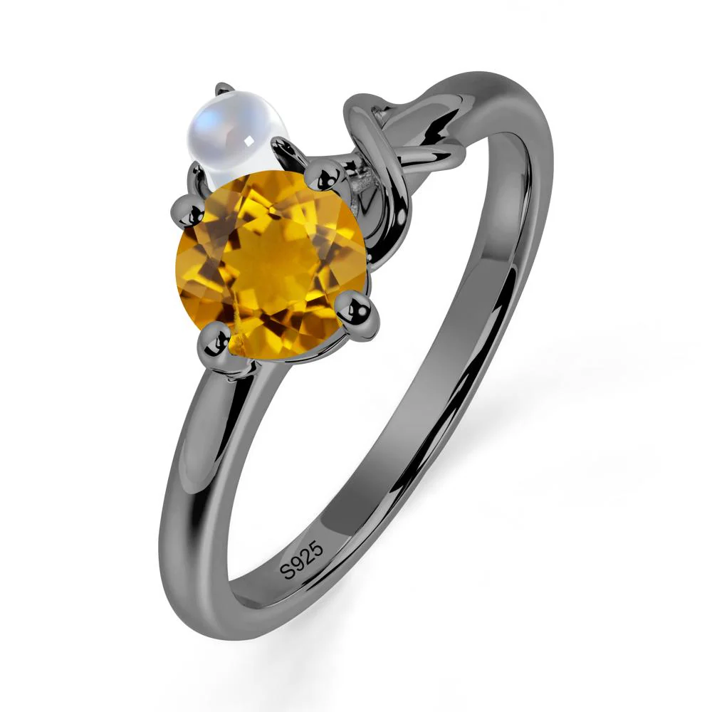 Citrine Infinity Symbol Ring - Image 7