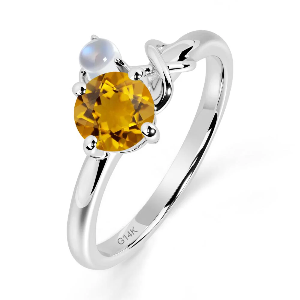 Citrine Infinity Symbol Ring - Image 9