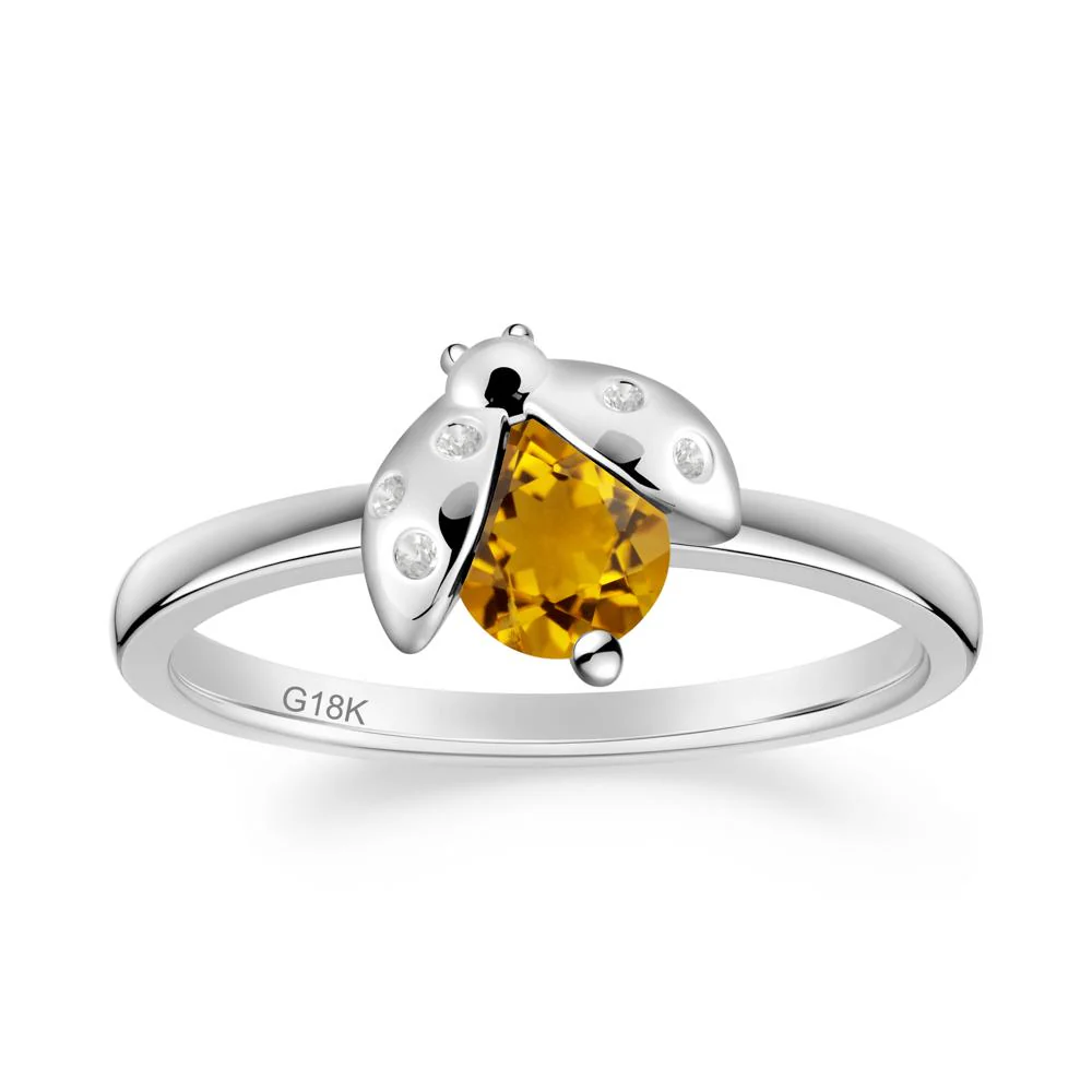 Citrine Ladybug Ring - Image 2