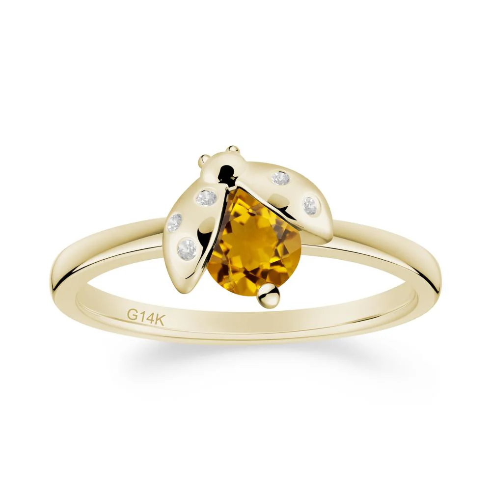 Citrine Ladybug Ring - Image 8