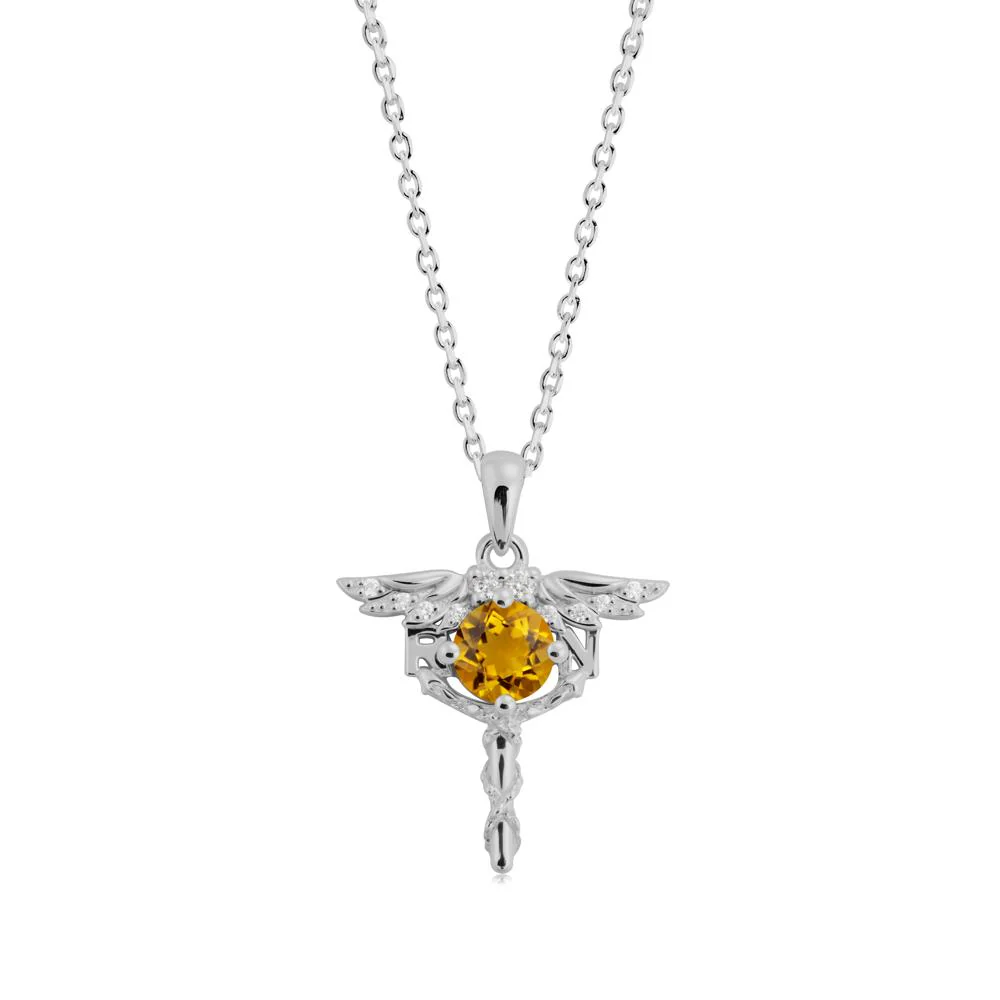 Citrine Necklace for Registered Nurse Graduation