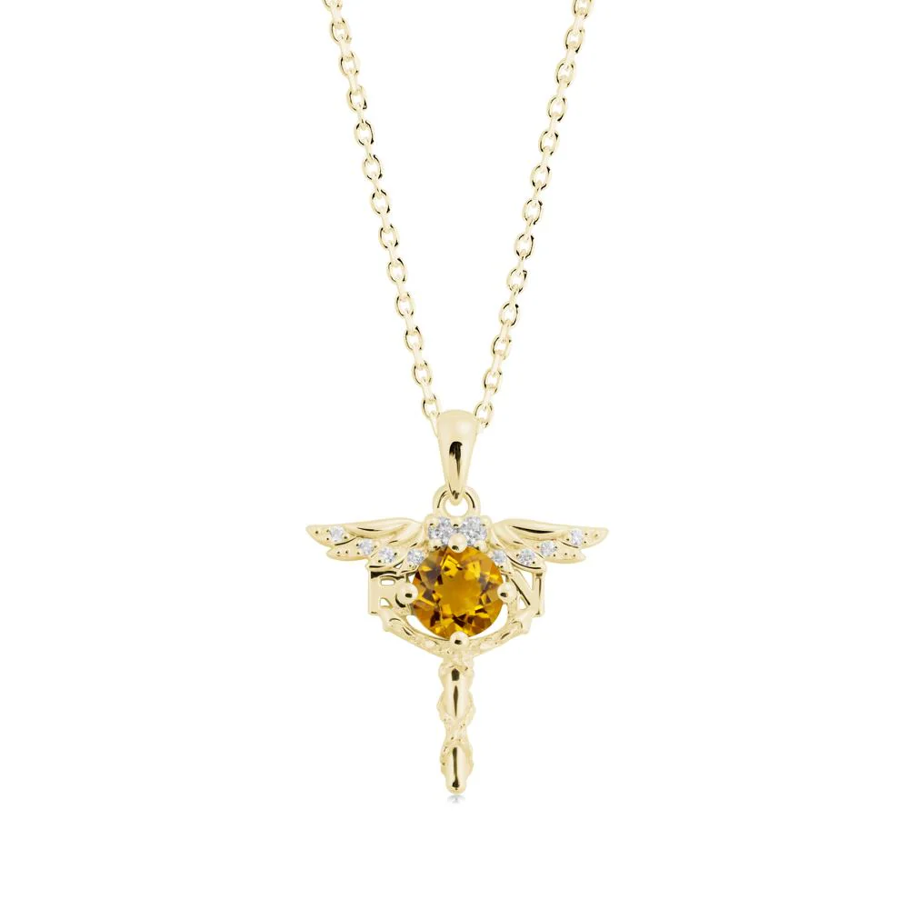 Citrine Necklace for Registered Nurse Graduation - Image 3