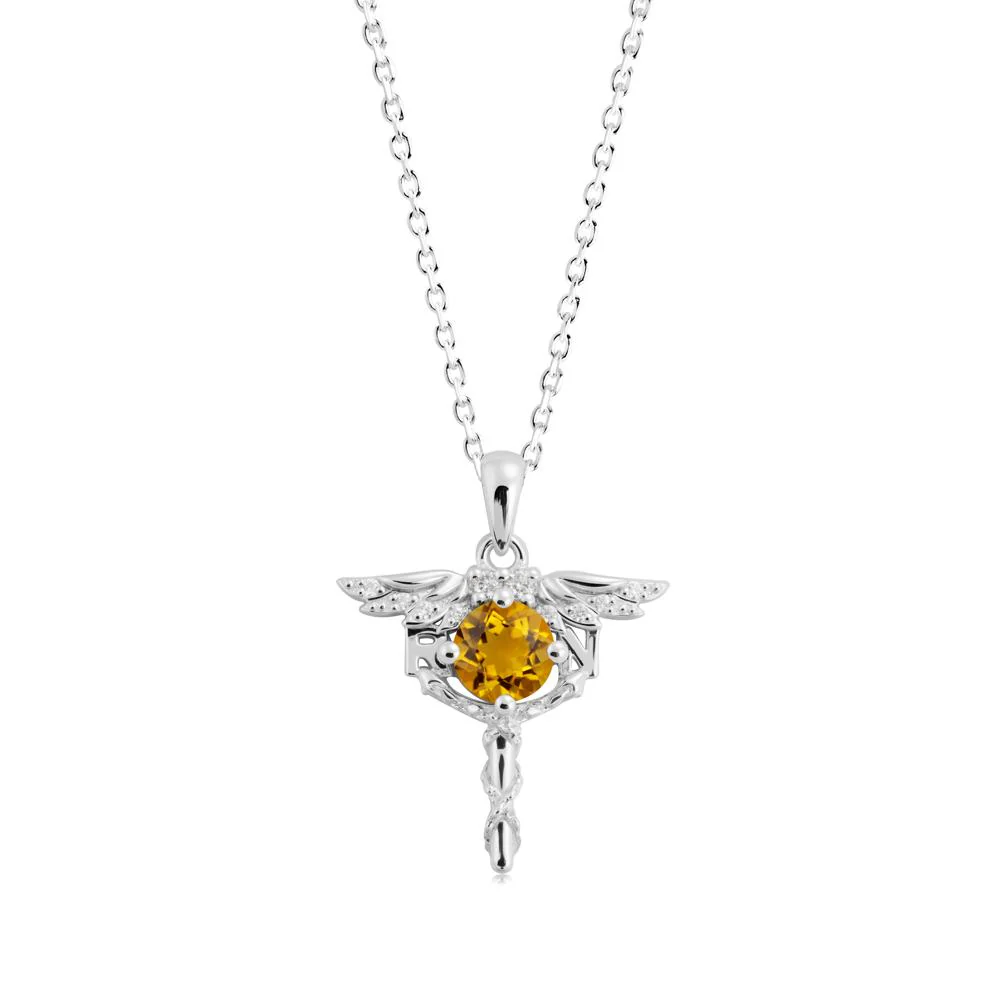 Citrine Necklace for Registered Nurse Graduation - Image 4