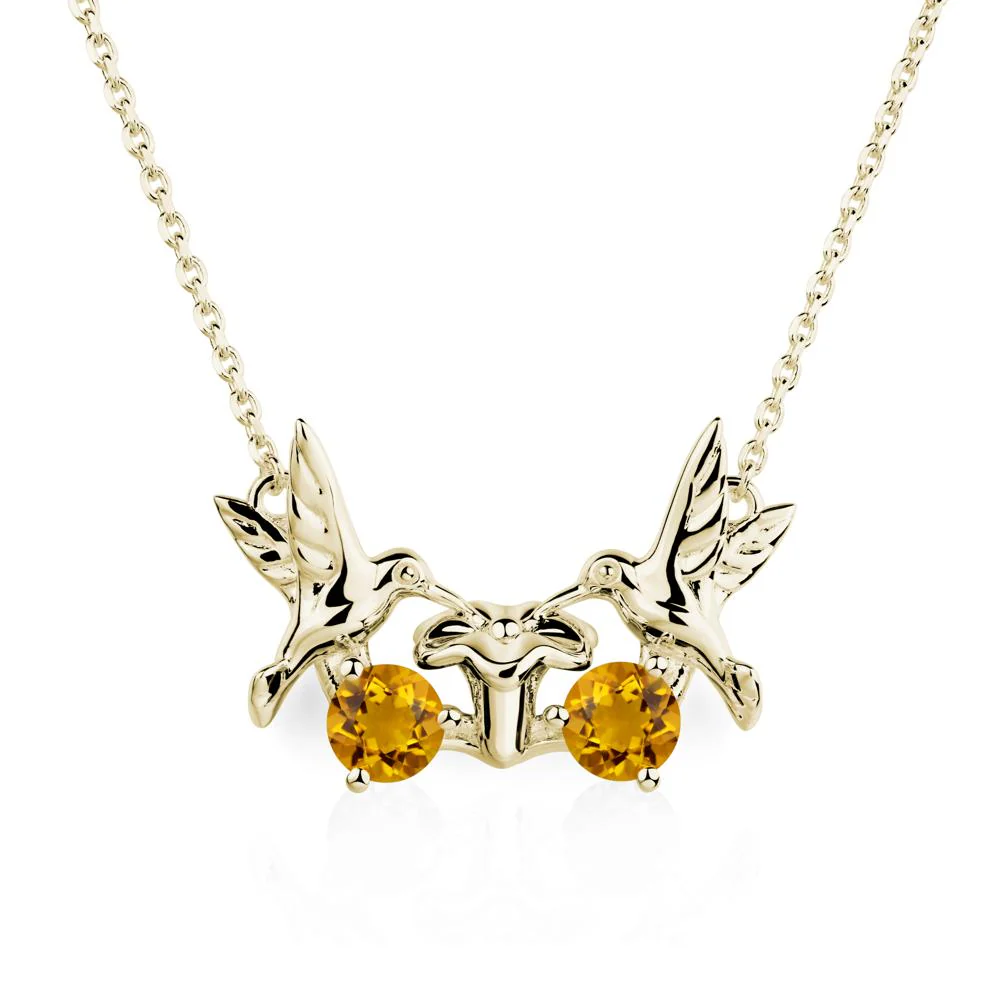 Citrine Necklace Hummingbird - Image 4