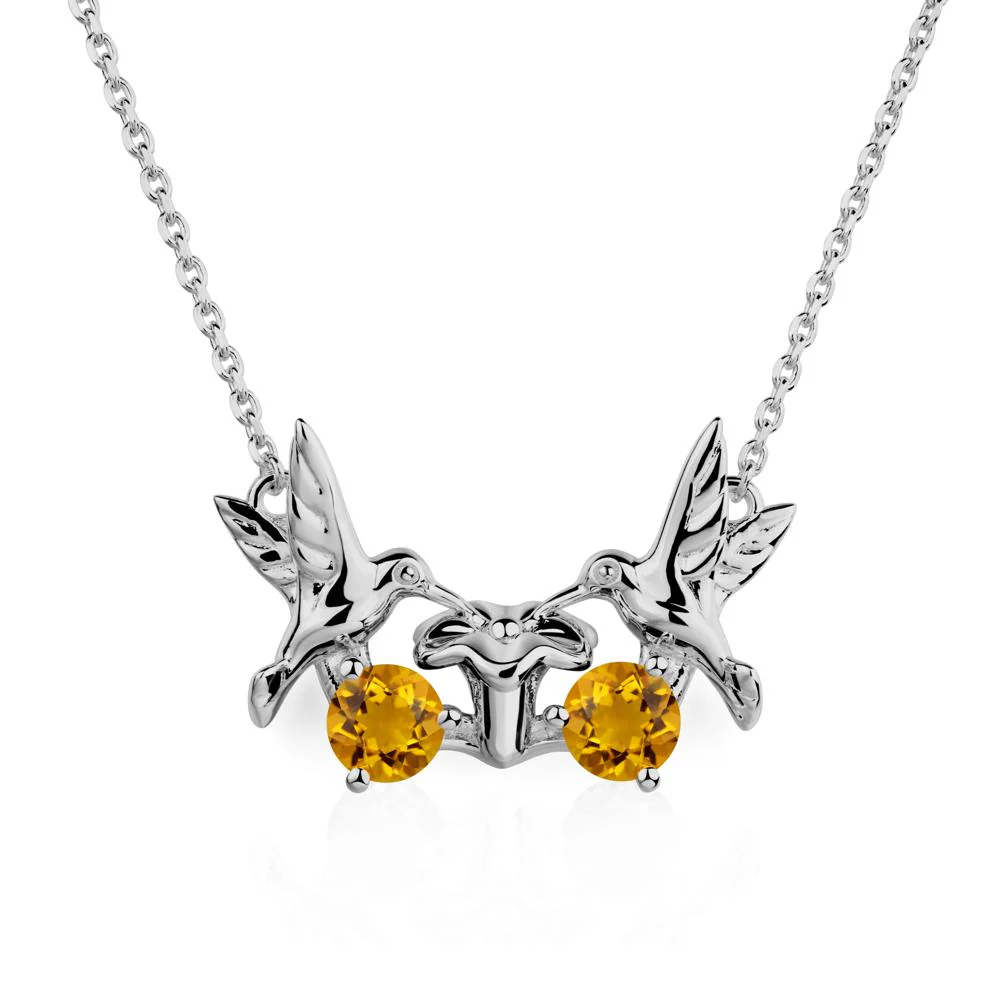 Citrine Necklace Hummingbird - Image 6