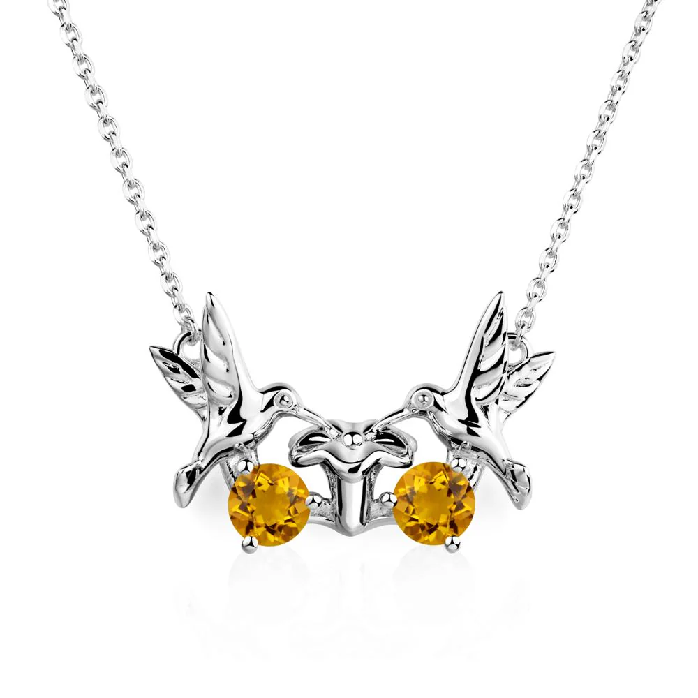 Citrine Necklace Hummingbird - Image 7