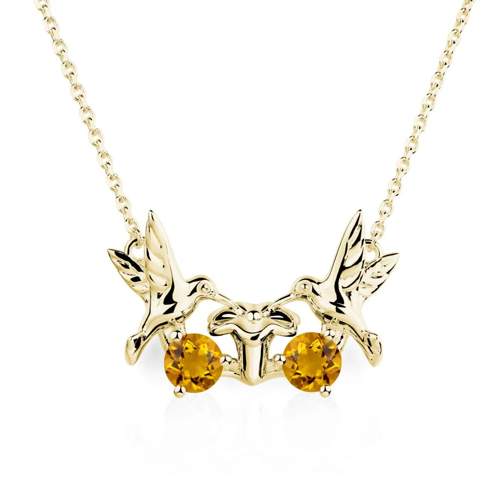 Citrine Necklace Hummingbird - Image 8