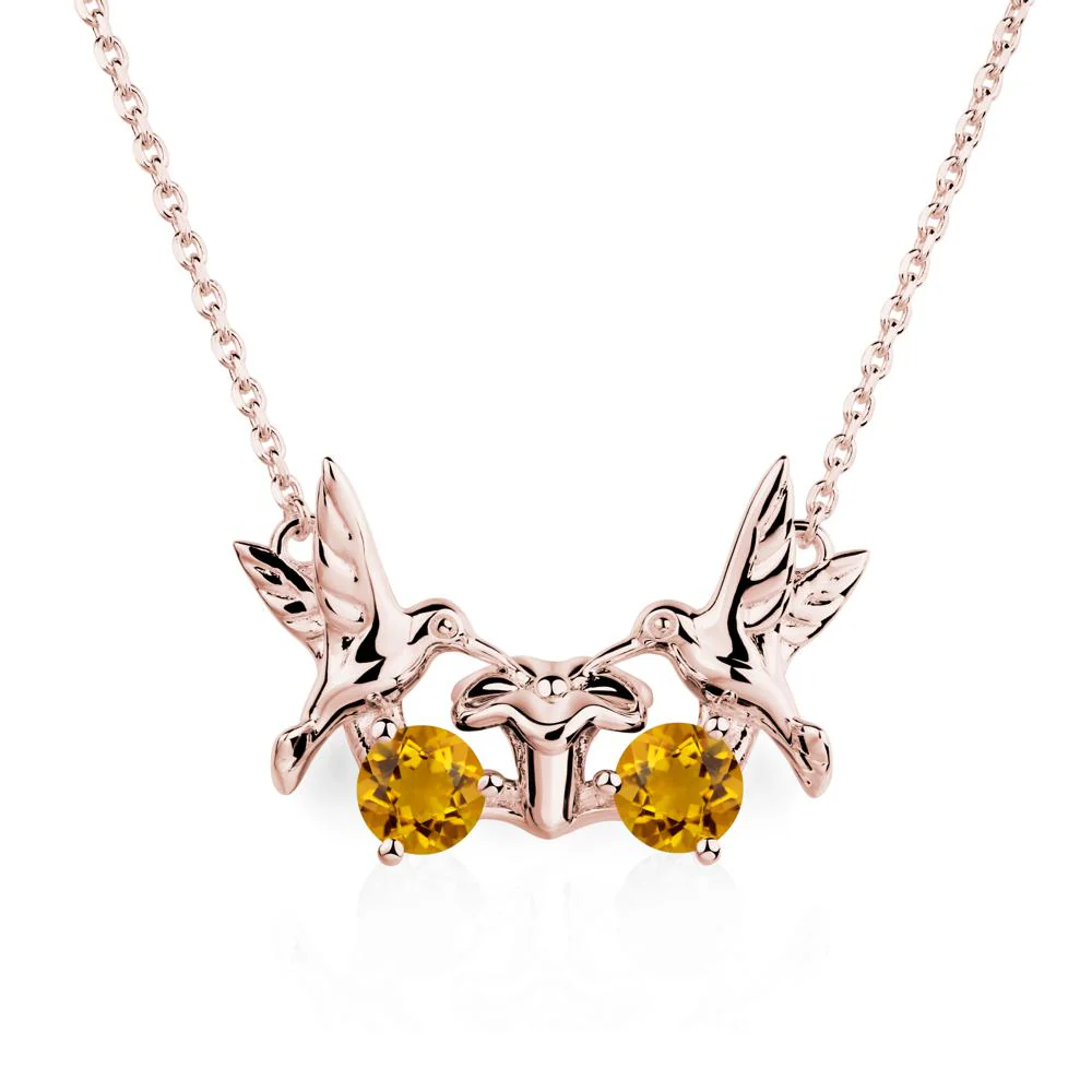 Citrine Necklace Hummingbird - Image 9