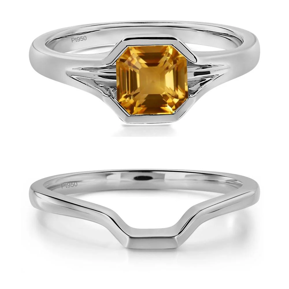 Citrine Bezel Set Engagement Ring - Image 25