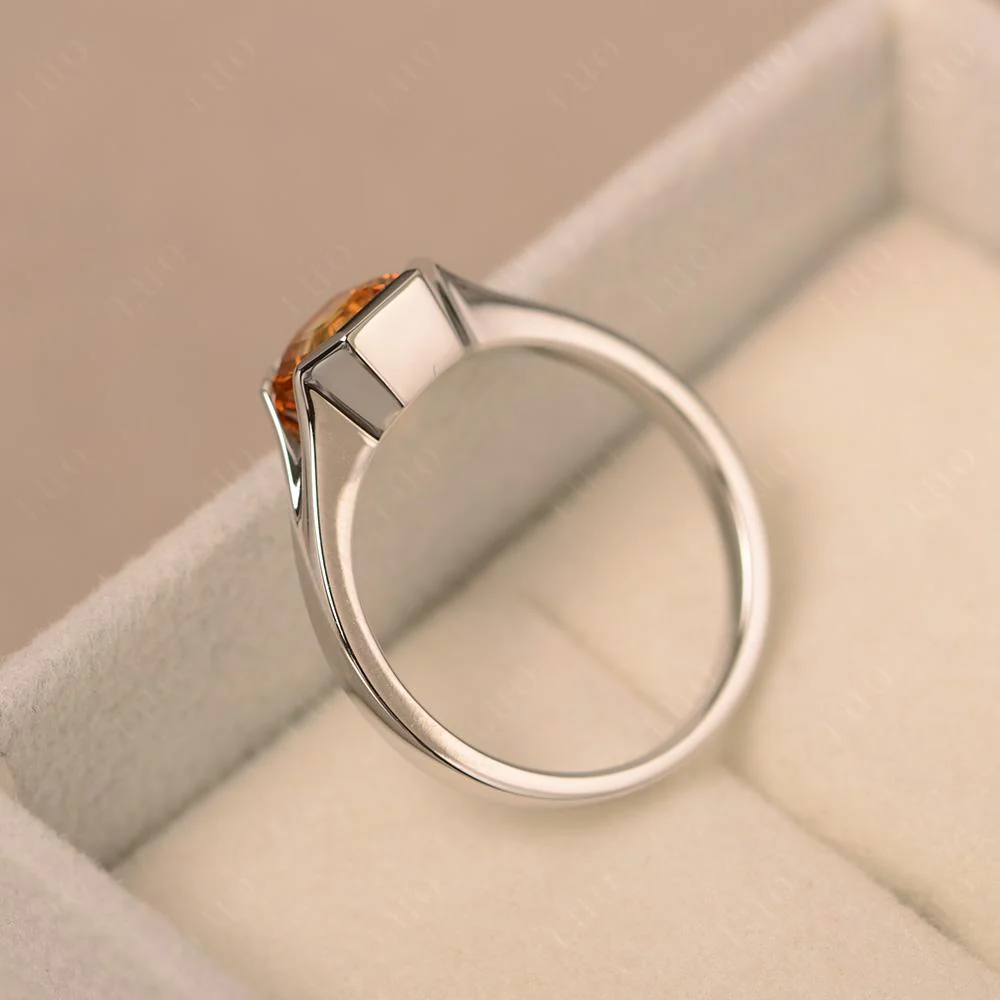 Citrine Bezel Set Engagement Ring - Image 31