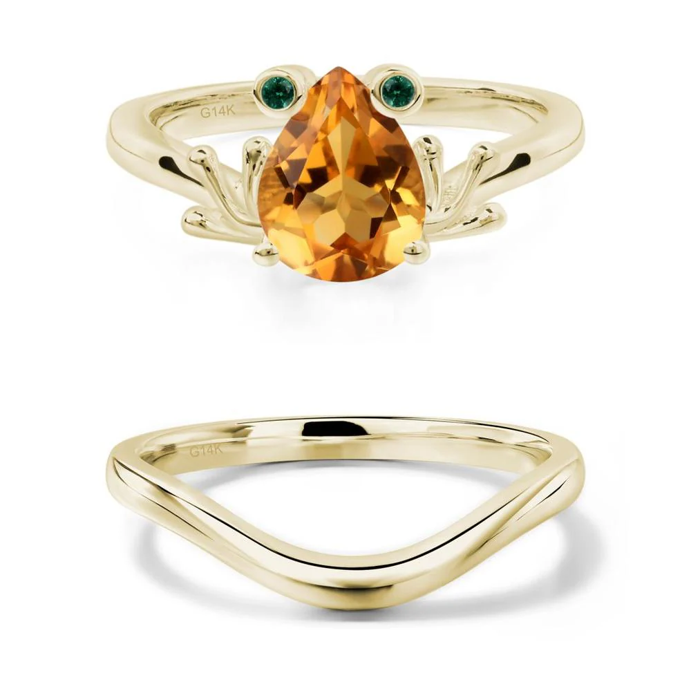 Citrine Frog Promise Ring - Image 15