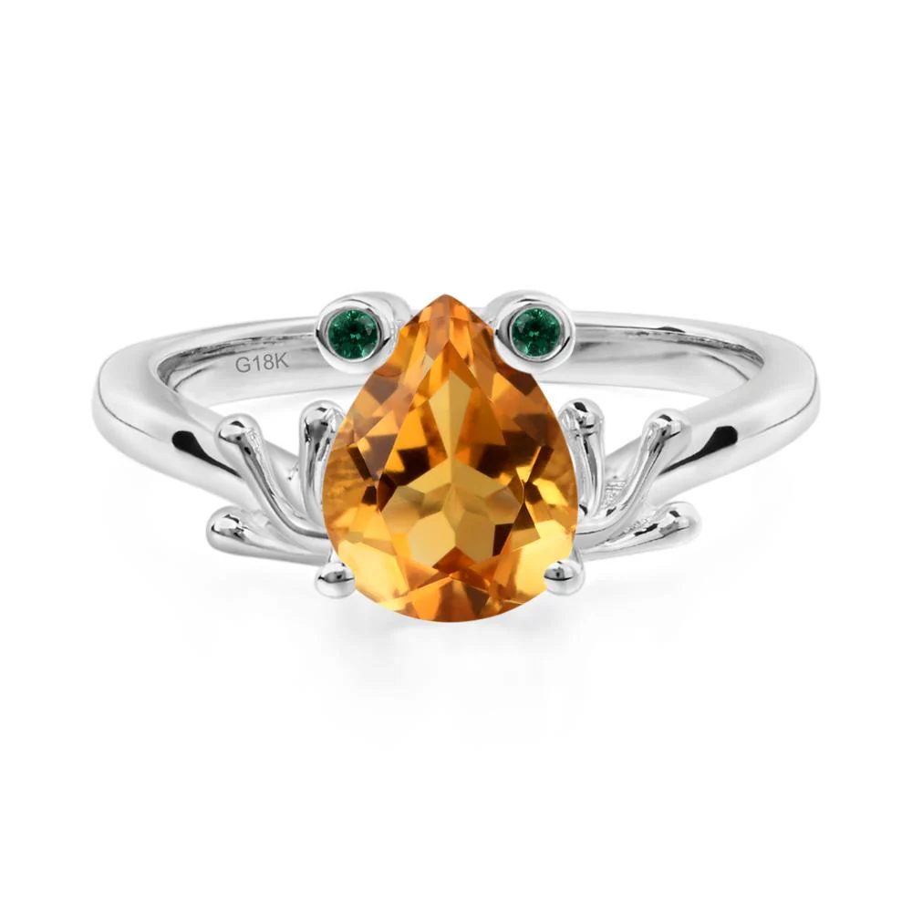 Citrine Frog Promise Ring - Image 5