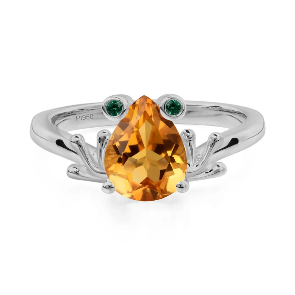 Citrine Frog Promise Ring - Image 7