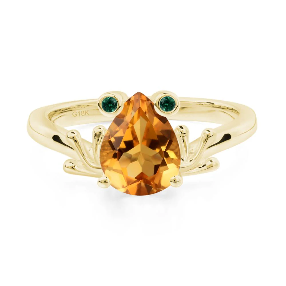 Citrine Frog Promise Ring - Image 8