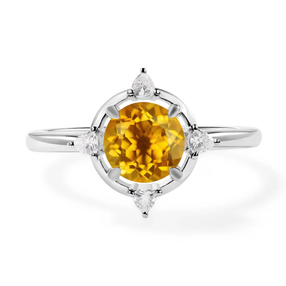 Citrine North Star Engagement Ring - Image 2