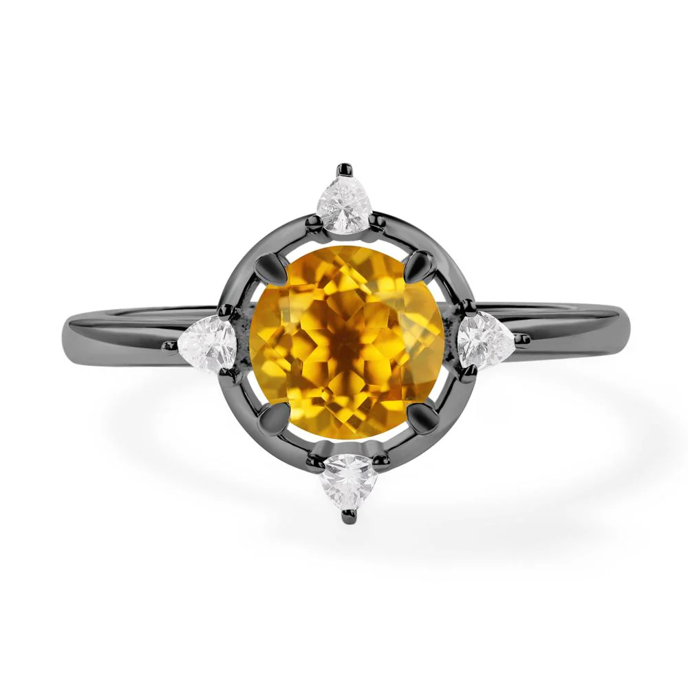Citrine North Star Engagement Ring - Image 3