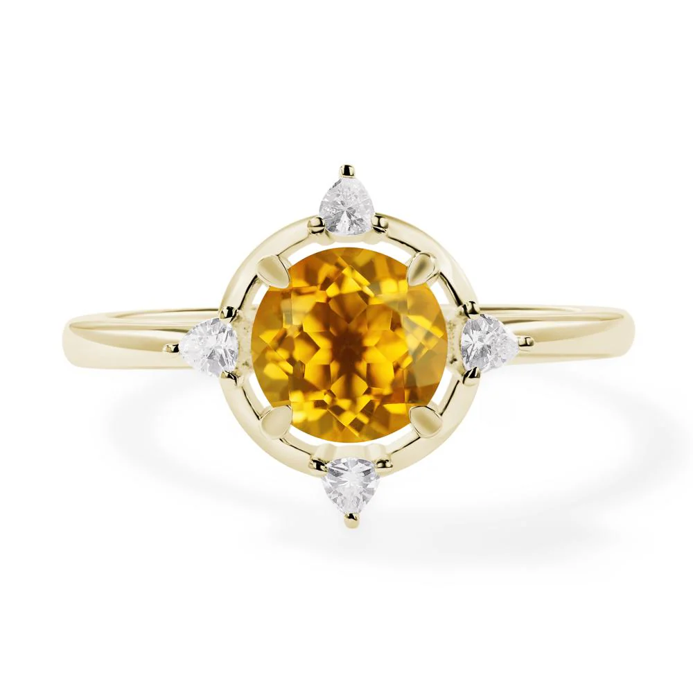 Citrine North Star Engagement Ring - Image 5