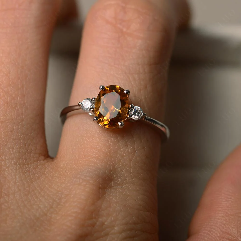Trilogy Oval Citrine Ring - Image 32