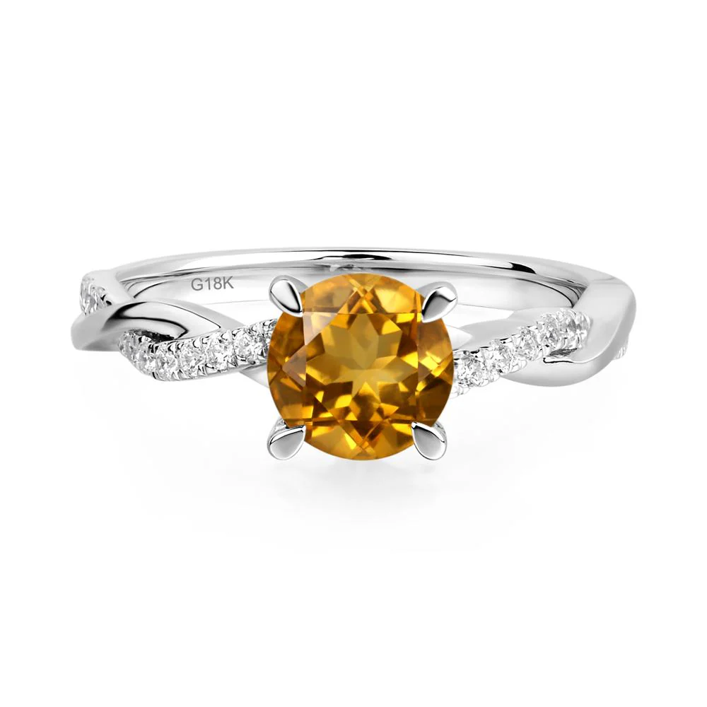 Citrine Twist Ring - Image 6