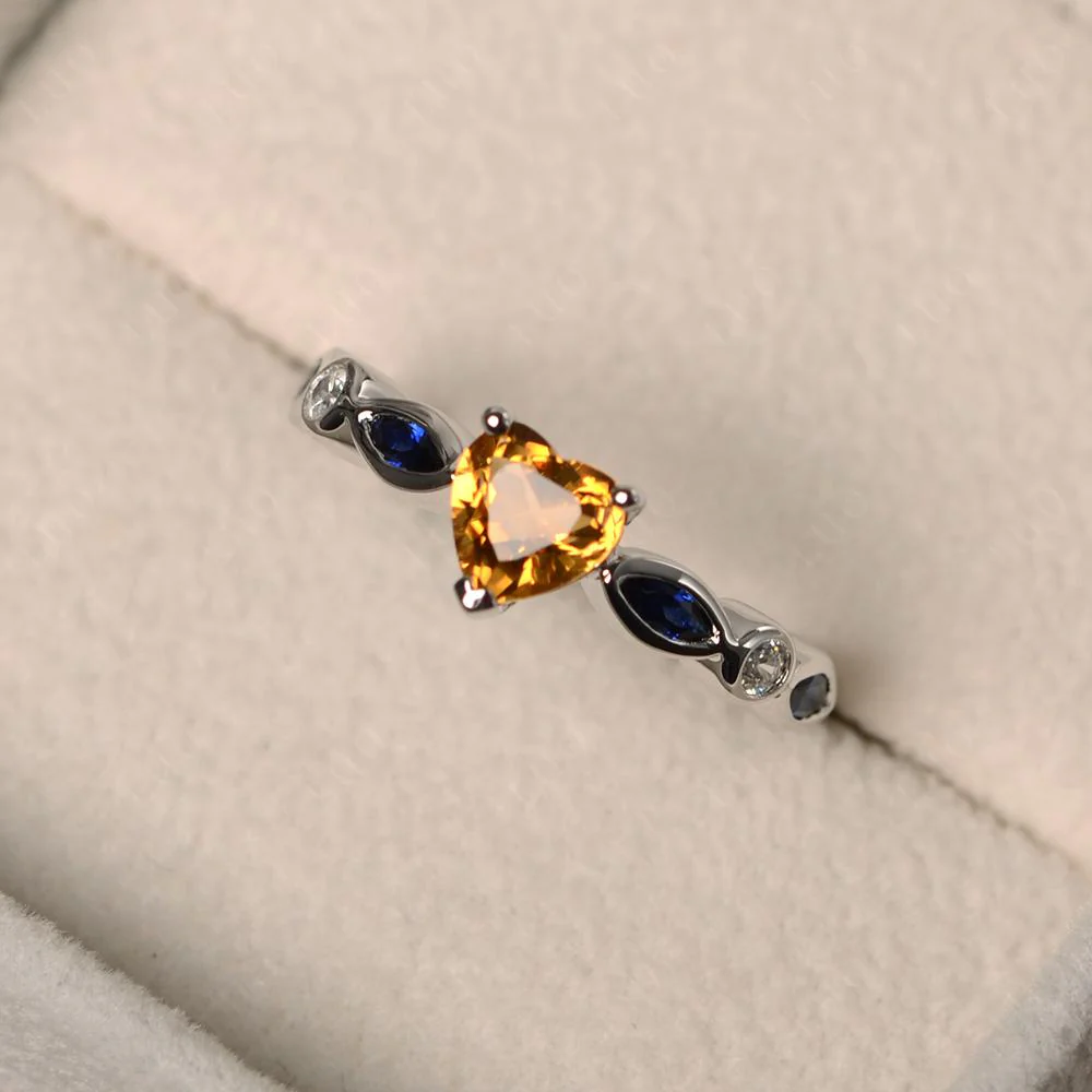 Heart Citrine Ring - Image 10