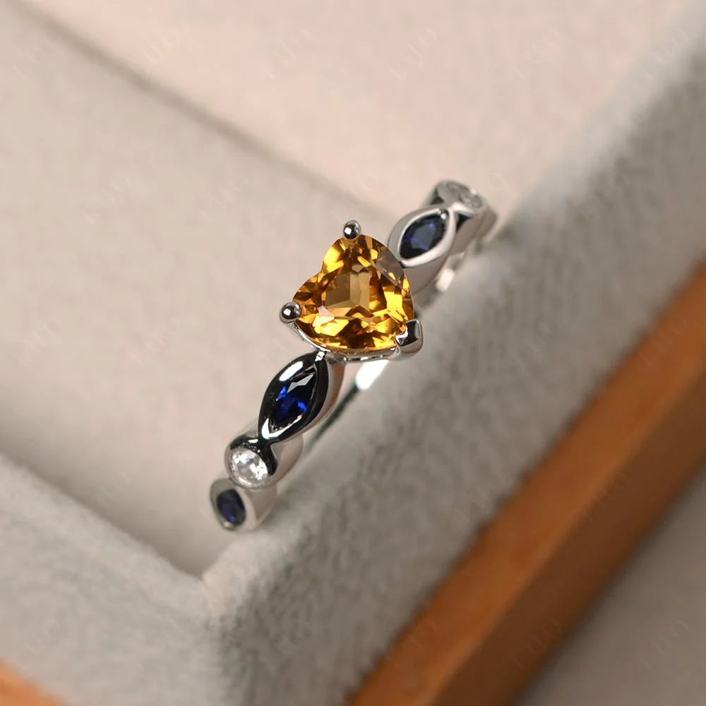 Heart Citrine Ring - Image 11