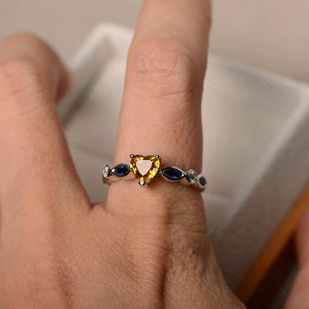 Heart Citrine Ring - Image 13
