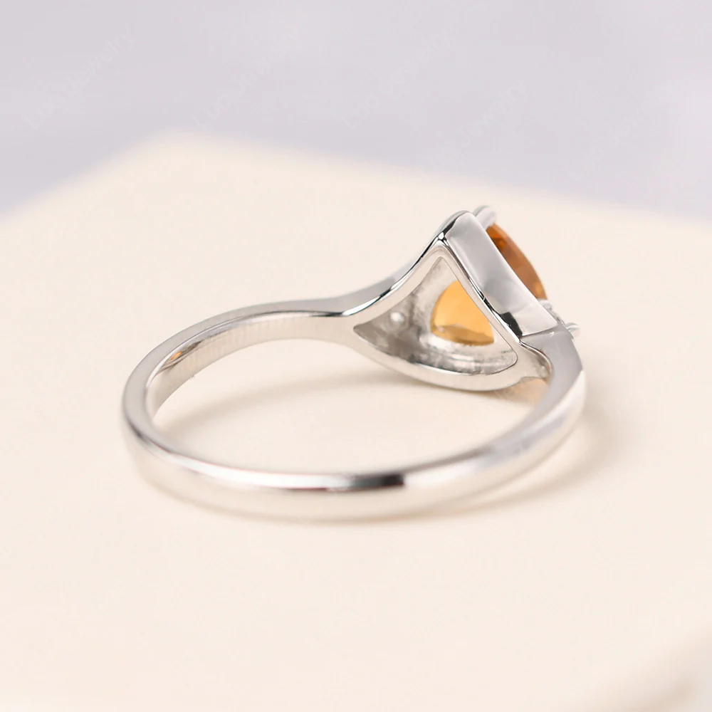 Scalloped Citrine Engagement Ring - Image 3