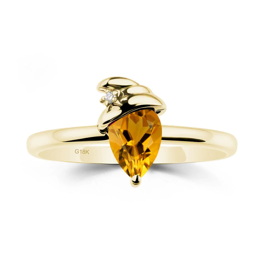 Citrine Ring with Hat Design - Image 6
