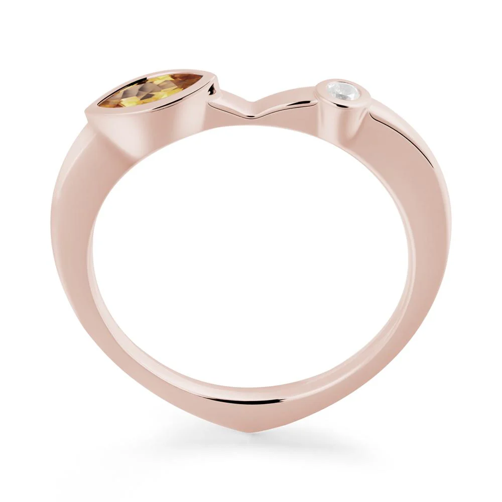 Citrine Ring with Hidden Heart Design - Image 8