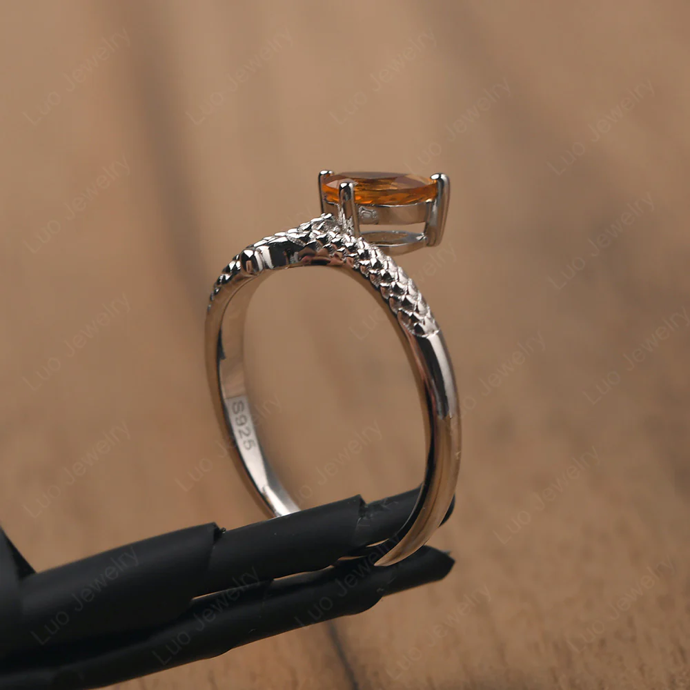 Citrine Snake Ring - Image 5