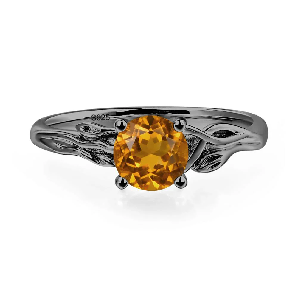 Petite Citrine Tender Leaf Ring