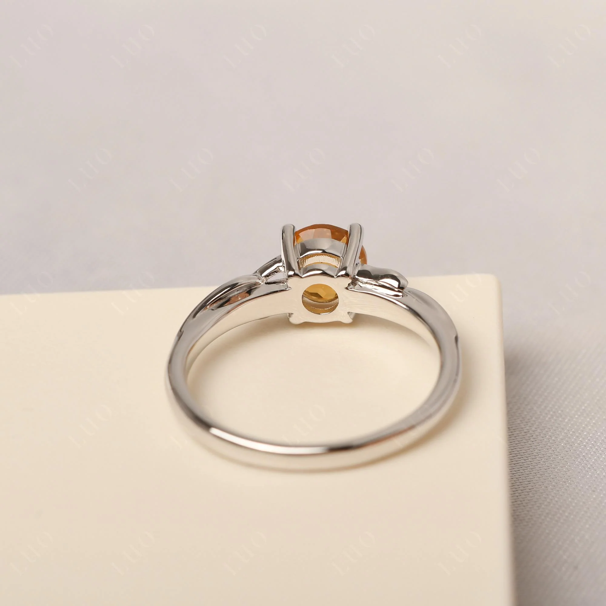 Petite Citrine Tender Leaf Ring - Image 12