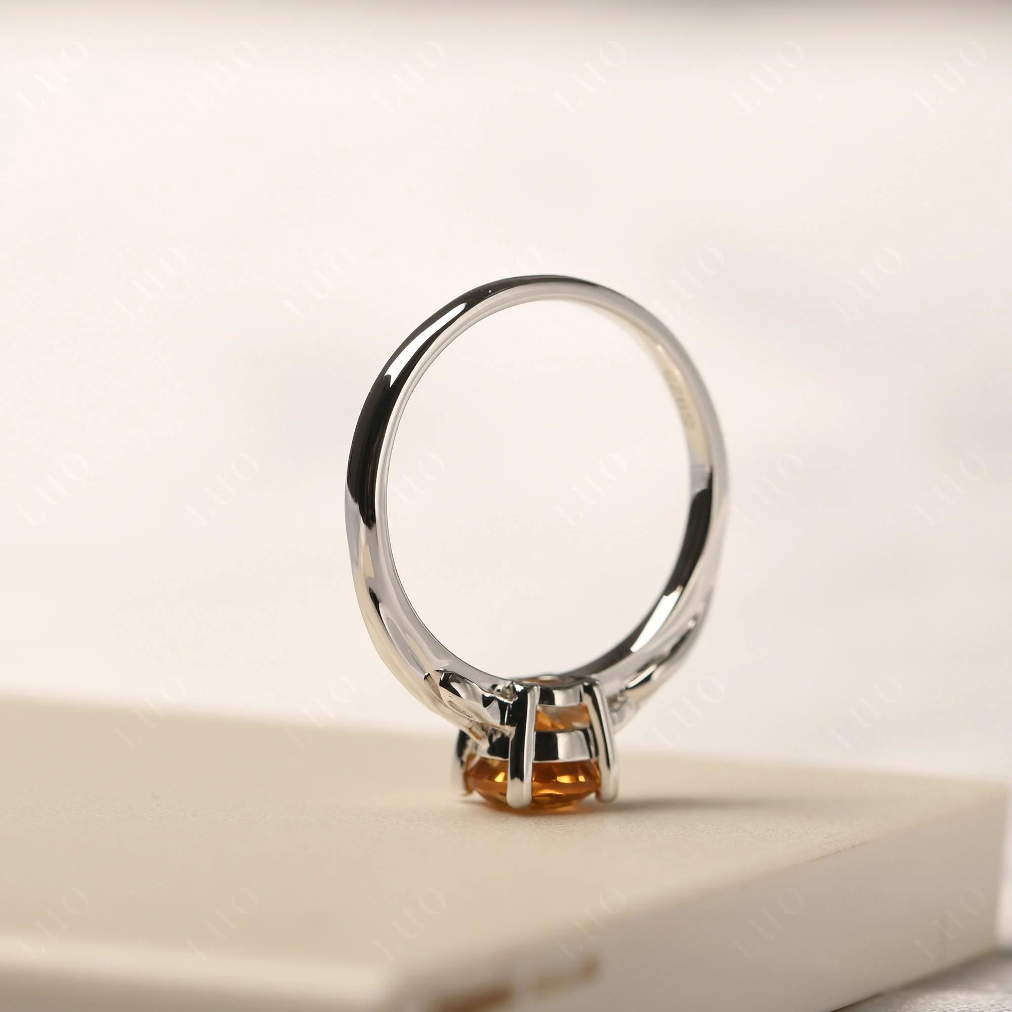 Petite Citrine Tender Leaf Ring - Image 13