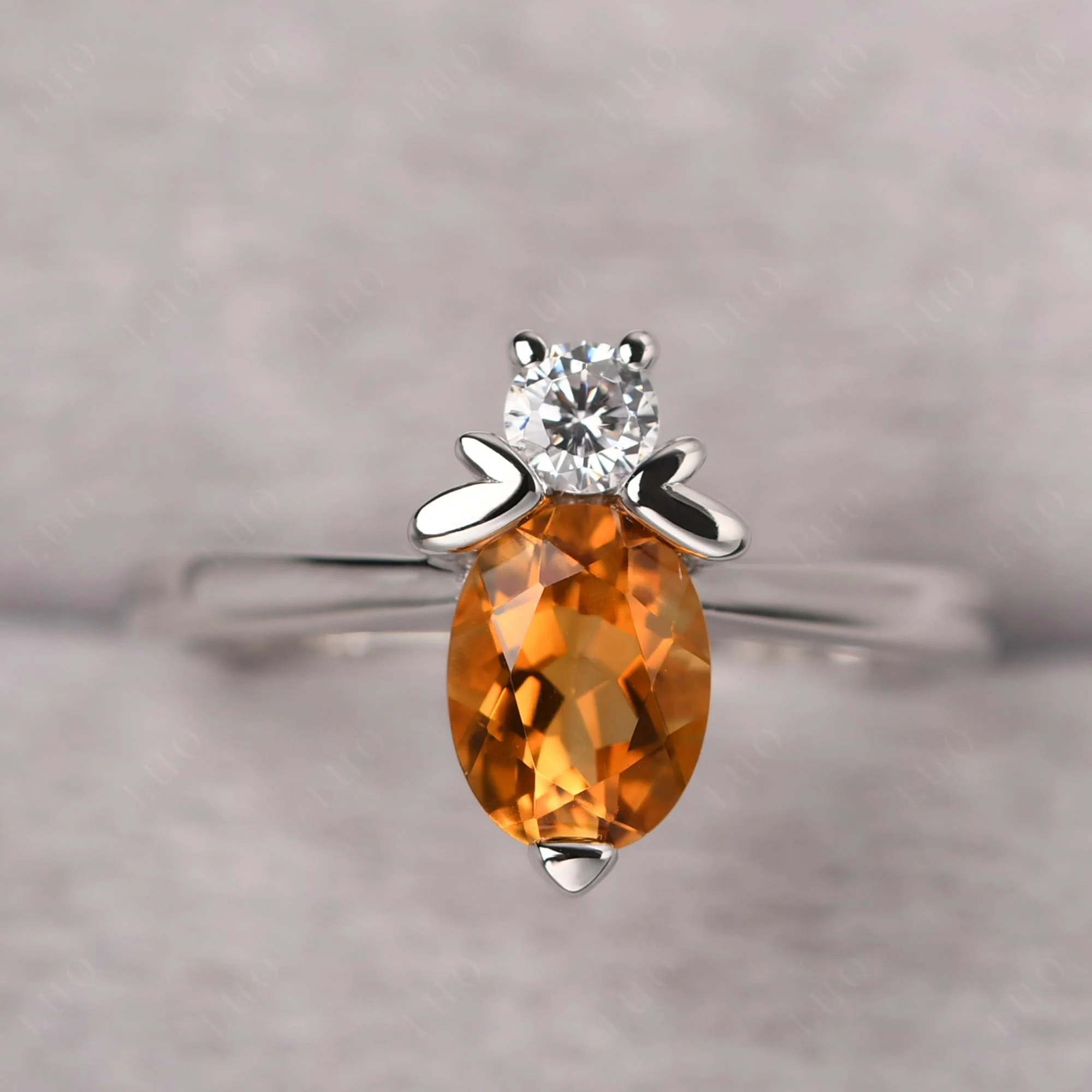 Citrine Bee Ring - Image 11