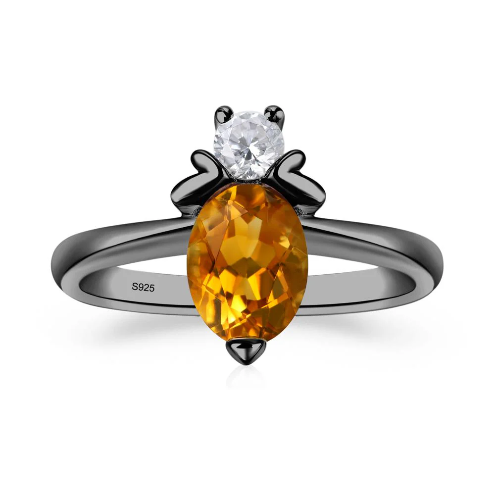 Citrine Bee Ring - Image 3