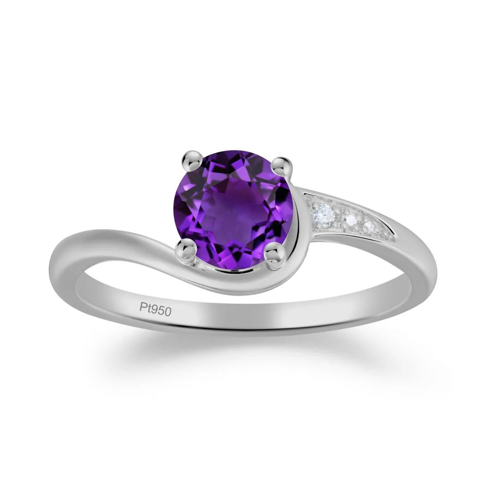 Classic Amethyst Wrap Engagement Ring