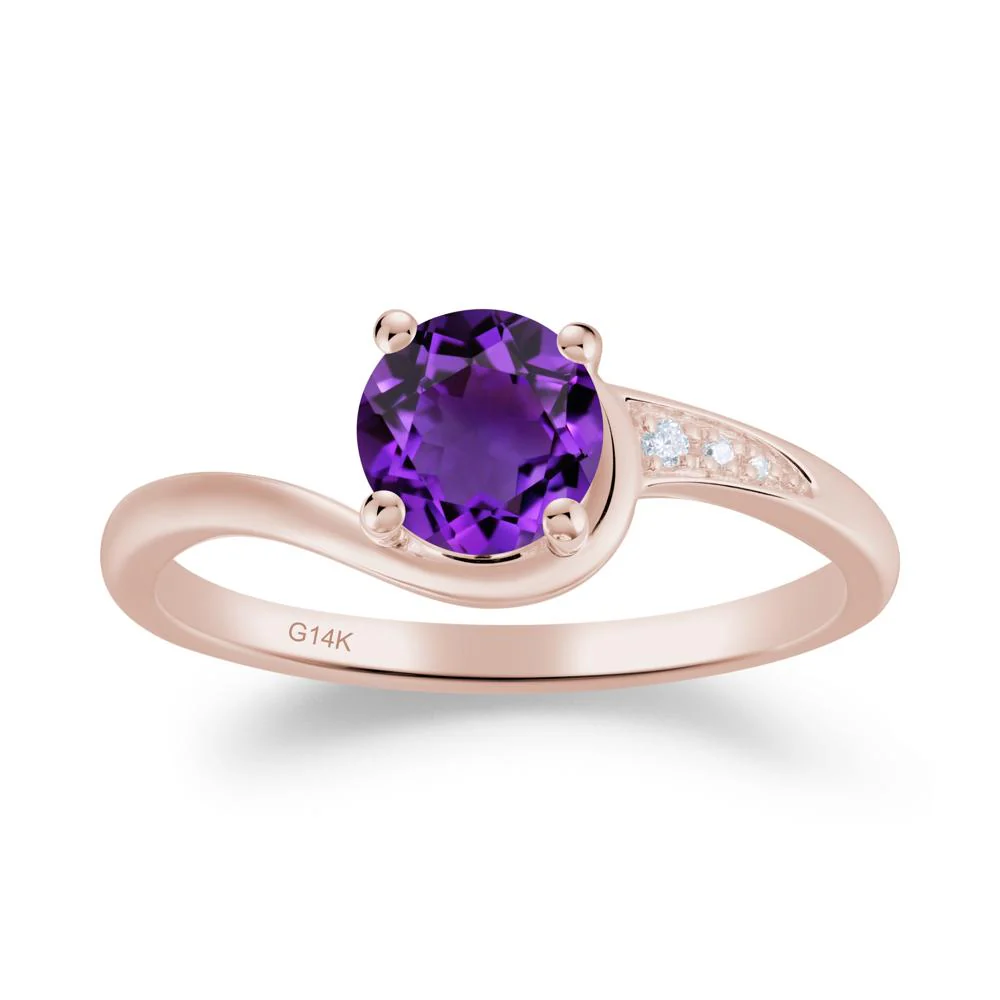 Classic Amethyst Wrap Engagement Ring - Image 8