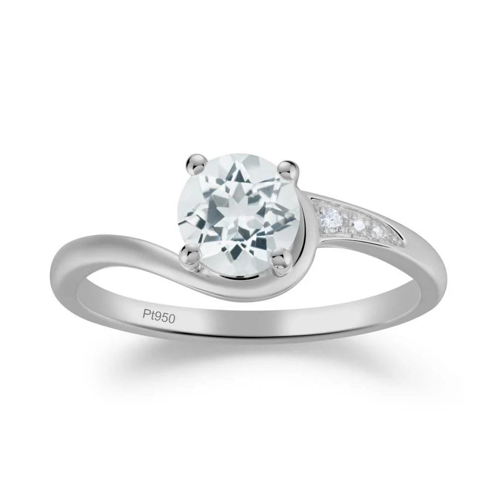Classic Aquamarine Wrap Engagement Ring - Image 9