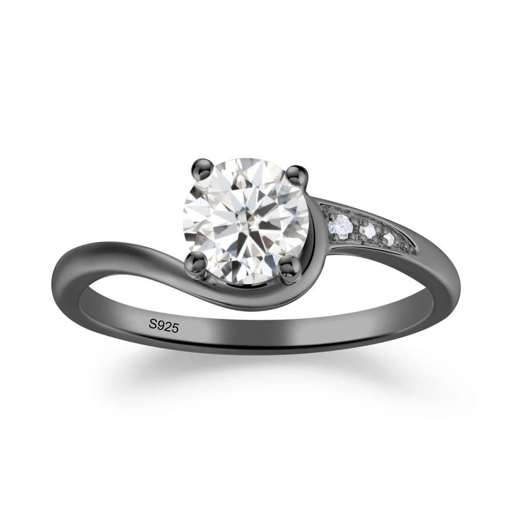 Classic Moissanite Wrap Engagement Ring - Image 5