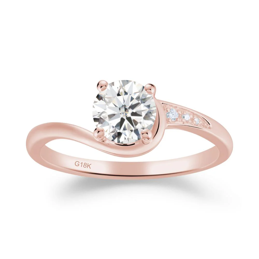 Classic Moissanite Wrap Engagement Ring - Image 6