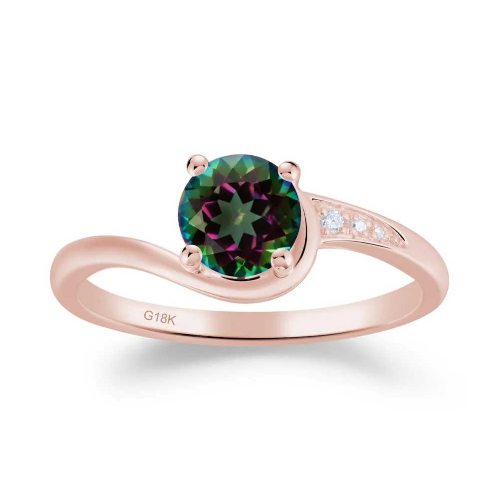Classic Mystic Topaz Wrap Engagement Ring - Image 5